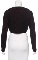 Thumbnail for your product : Alaia Virgin Wool Cropped Cardigan