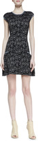 Thumbnail for your product : Marc by Marc Jacobs Cassidy Solid-Trim Jacquard Sweater-Knit Dress