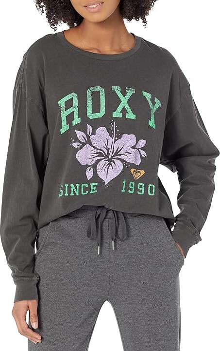 Roxy 1990 Oversized T-Shirt (Anthracite) Women\'s T Shirt - ShopStyle