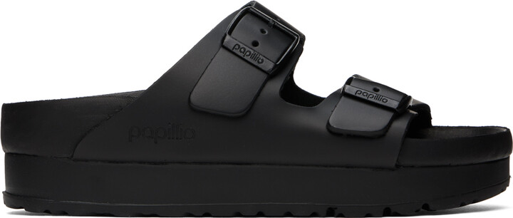 Birkenstock Black Papillio Edition Narrow Arizona Flex Platform Sandals
