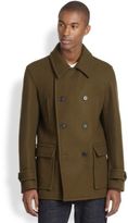 Thumbnail for your product : Vince Double-Breasted Wool Peacoat