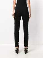 Thumbnail for your product : Versace Baroque-embroidered distressed jeans