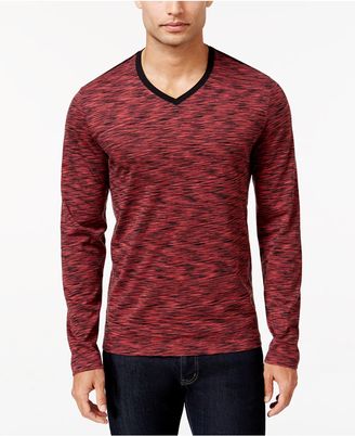 Alfani Men's Tri-Color Long-Sleeve T-Shirt, Only at Macy's