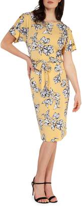 Dex Floral-Print Belted Dress