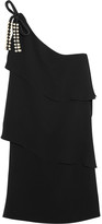 Thumbnail for your product : Chloé One-shouldered tiered crepe mini dress