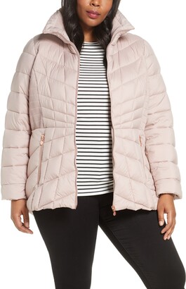 plus size down coat with hood