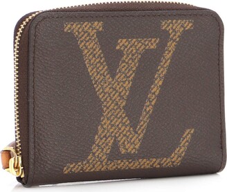 Louis Vuitton Zippy Wallet Reverse Monogram Giant Brown