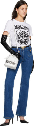 Moschino White Logo Pouch