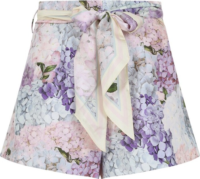 Zimmermann Dawning Flat Front Shorts