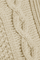 Thumbnail for your product : Mulberry Aran merino wool and cashmere-blend sweater