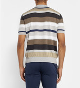 Thumbnail for your product : Etro Striped Cotton and Cashmere-Blend Polo Shirt