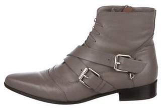 Tabitha Simmons Buckle Leather Boots