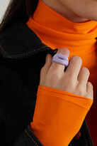 Thumbnail for your product : Hotlips - Silver And Enamel Ring - Lilac - 6
