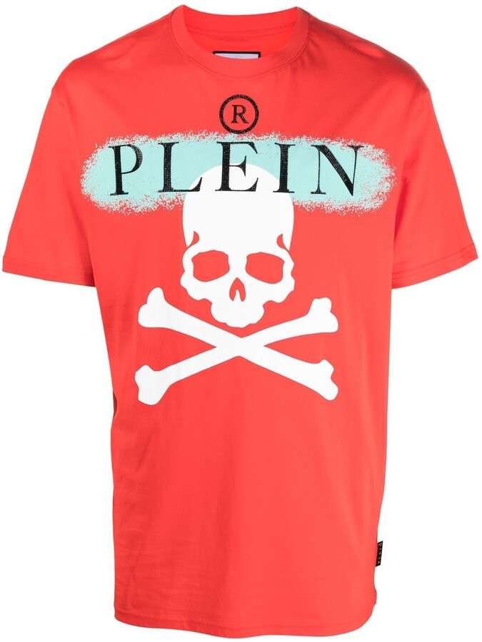 Philipp Plein Red Men's T-shirts | ShopStyle