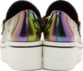 Thumbnail for your product : Stella McCartney Purple & Green Iridescent Binx Loafers