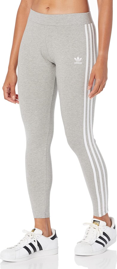 adidas Women's Adicolor Classics 3-Stripes Leggings Medium Grey Heather  X-Small - ShopStyle Activewear Pants