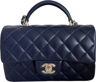 Timeless classique top handle leather handbag Chanel Black in