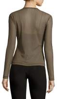 Thumbnail for your product : Yigal Azrouel Checked Mesh Tee
