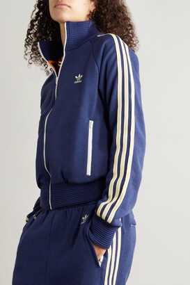adidas + Wales Bonner Crochet-trimmed Knitted Track Jacket - Blue -  ShopStyle