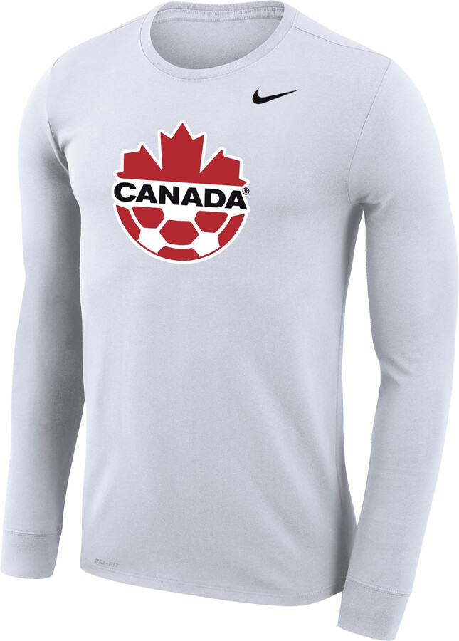 Nike Canada Legend Men's Dri-FIT Long-Sleeve T-Shirt in White - ShopStyle