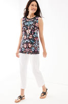 Thumbnail for your product : J. Jill Crochet-Trimmed Knit Tank
