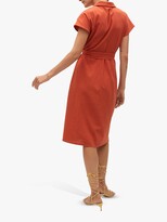 Thumbnail for your product : MANGO Cotton Shirt Dress, Medium Orange