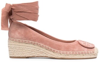 Tory Burch Lace-Up Wedge-Heel Espadrilles - ShopStyle Wedges
