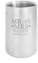 Thumbnail for your product : Oli & Zo 'Mr And Mrs' Personalised Steel Wine Cooler