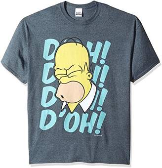 The Simpsons Men's Big and Tall Homer D'oh 90's Retro T-Shirt