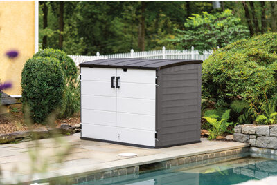 Suncast Stow Away 5.9 ft. W x 3.8 ft. D Resin Horizontal Storage Shed