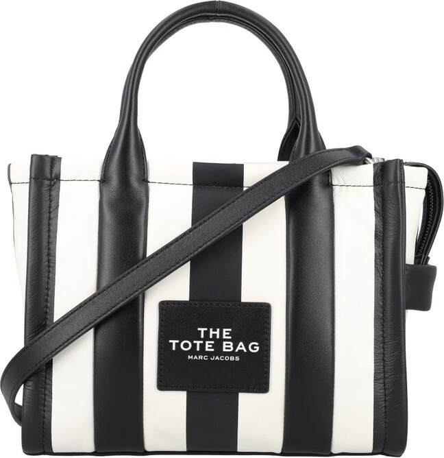 Marc Jacobs Striped Zip-Up Small Tote Bag - ShopStyle