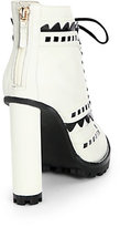 Thumbnail for your product : Webster Sophia Riko Tread Colorblock Patent Leather Ankle Boots