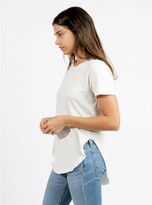 Thumbnail for your product : Junk Food Clothing Stray Heart Destroyed Shirt Tail Hem Tee