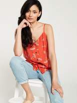 Thumbnail for your product : Warehouse Dandelion Print Cami - Coral