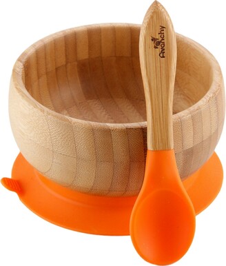 Avanchy Baby Boys and Girls Bamboo Suction Bowl and Spoon Set