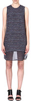Thumbnail for your product : Theory Hassil tweed-print silk dress
