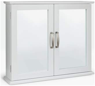Argos Home New Tongue and Groove Mirrored Wall Cabinet-White
