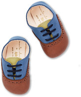 Thumbnail for your product : Marie Chantal Brown/Blue Baby Brogues