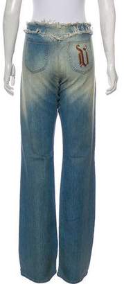 Versace Mid-Rise Flared Jeans