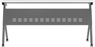 Inbox Zero Commercial Nesting Flip Training Table With Steel Frame And Y-Legs