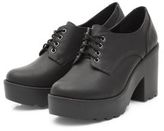 Thumbnail for your product : New Look Wide Fit Black Lace Up Block Heels
