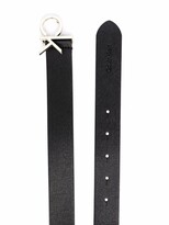 Thumbnail for your product : Calvin Klein Saffiano-texture logo-plaque belt