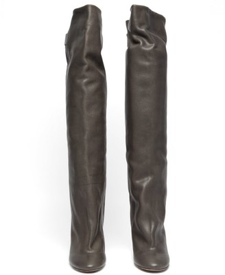 Isabel Marant Lacine Over-the-knee Leather Boots - Grey