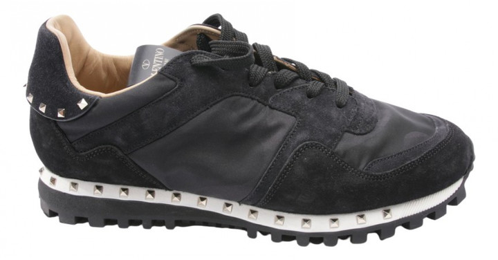 valentino rockstud trainers black