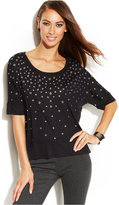 Thumbnail for your product : INC International Concepts Grommet-Embellished Scoop-Neck Top