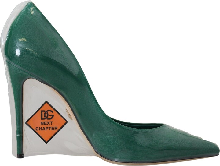 dolce and gabbana emerald heels