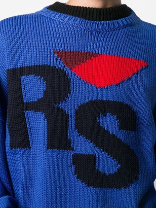 Raf Simons Logo Embroidered Sweater