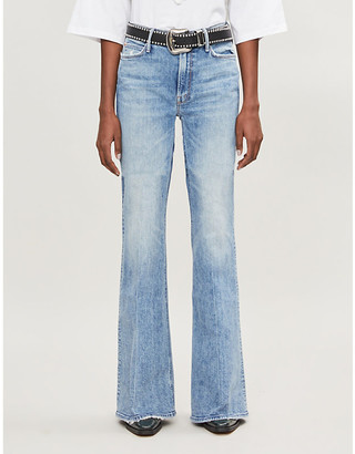 Mother The Doozy Faded Flared High Rise Jeans Shopstyle