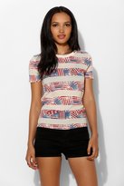 Thumbnail for your product : UO 2289 UO Printed Crew-Neck Tee