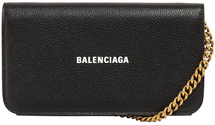 balenciaga wallet chain